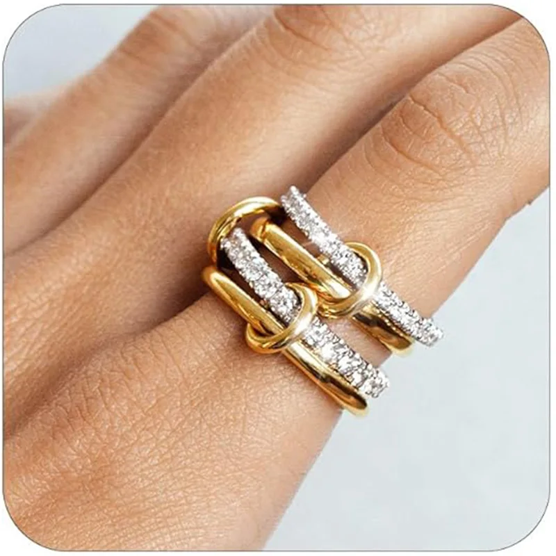 gold stackable rings for women