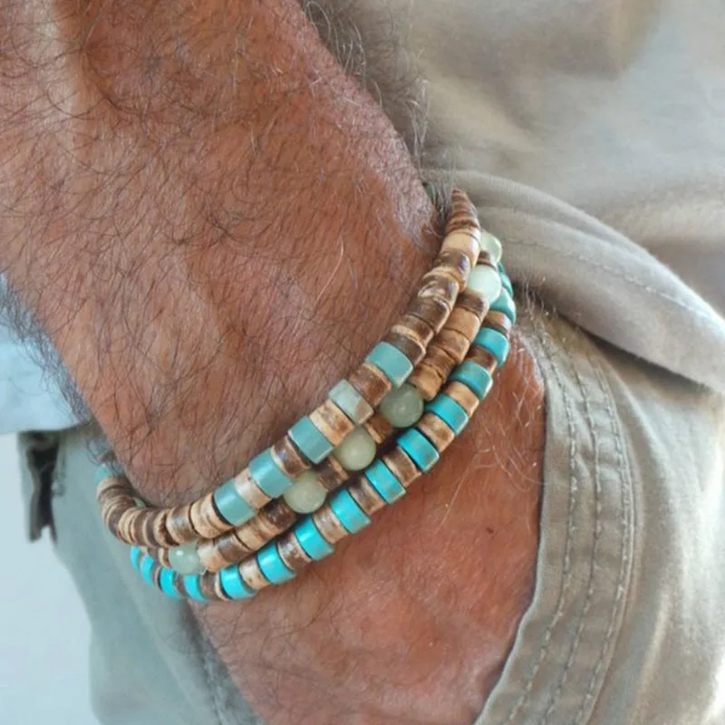 mens beaded bracelets