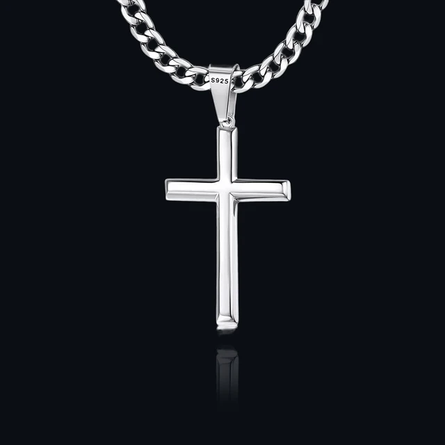 silver cross necklaces