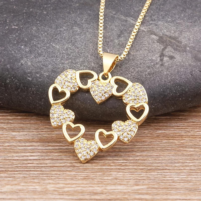 heart necklaces for women