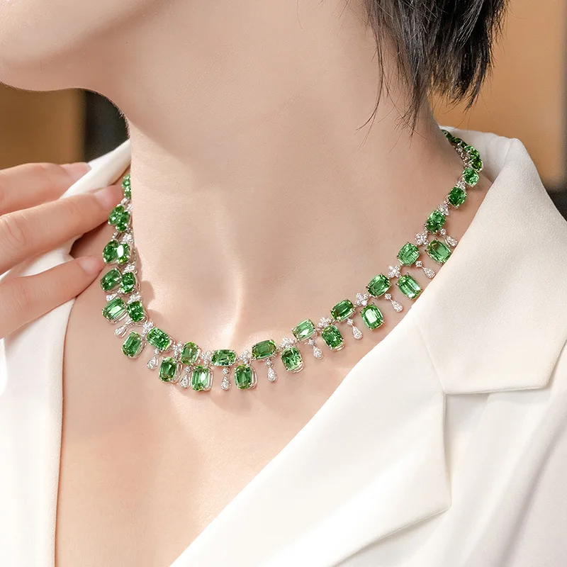 green necklaces