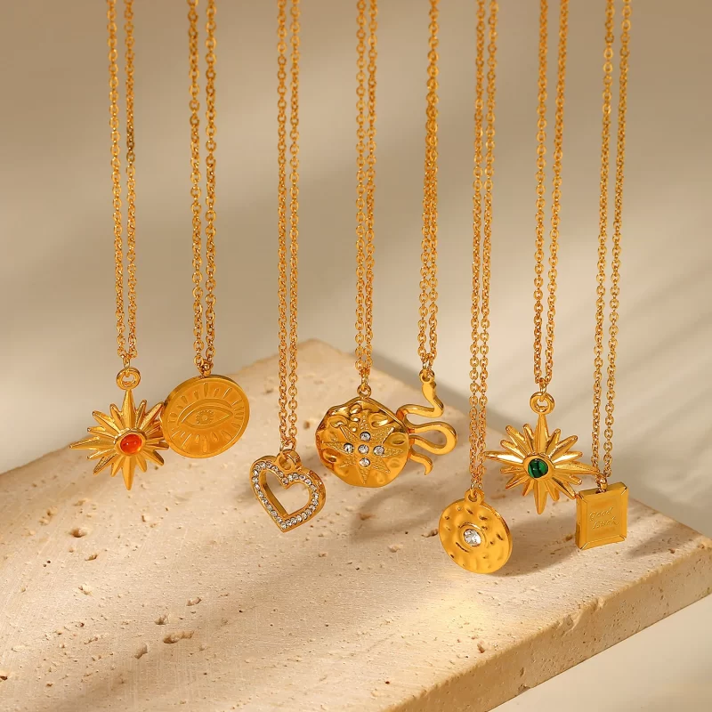 charms for necklaces gold