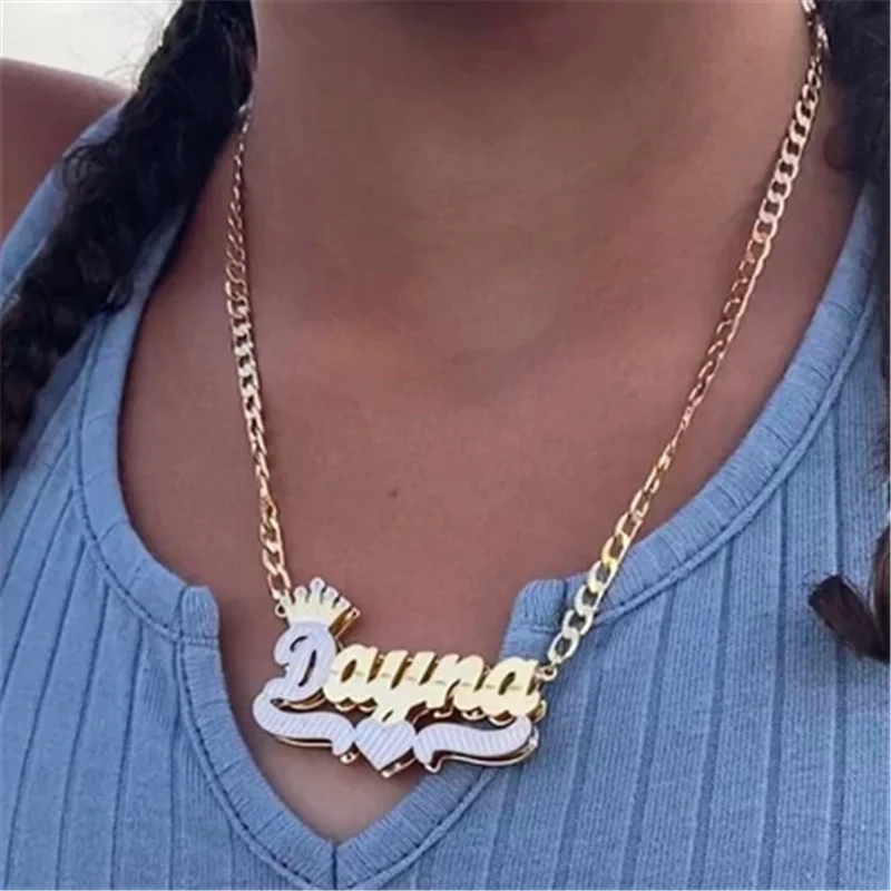 name necklaces gold