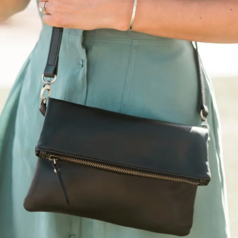 where should a crossbody bag sit