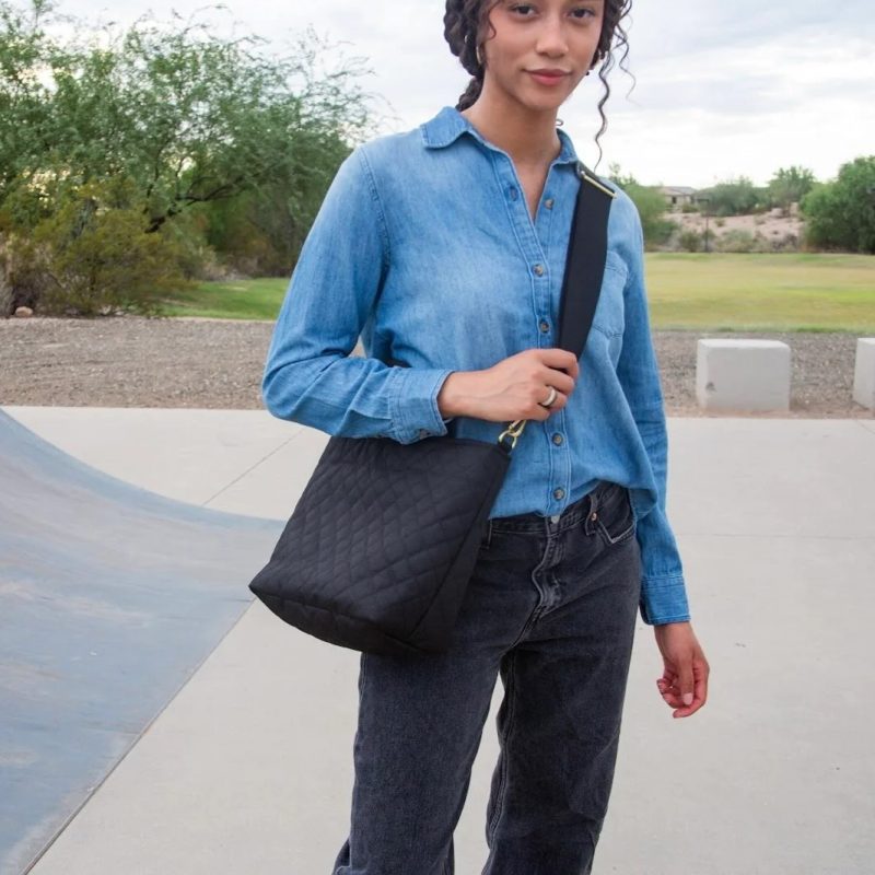 where should a crossbody bag sit