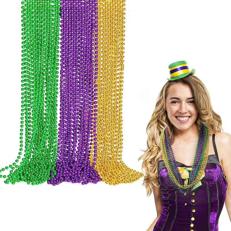 mardi gras bead necklaces