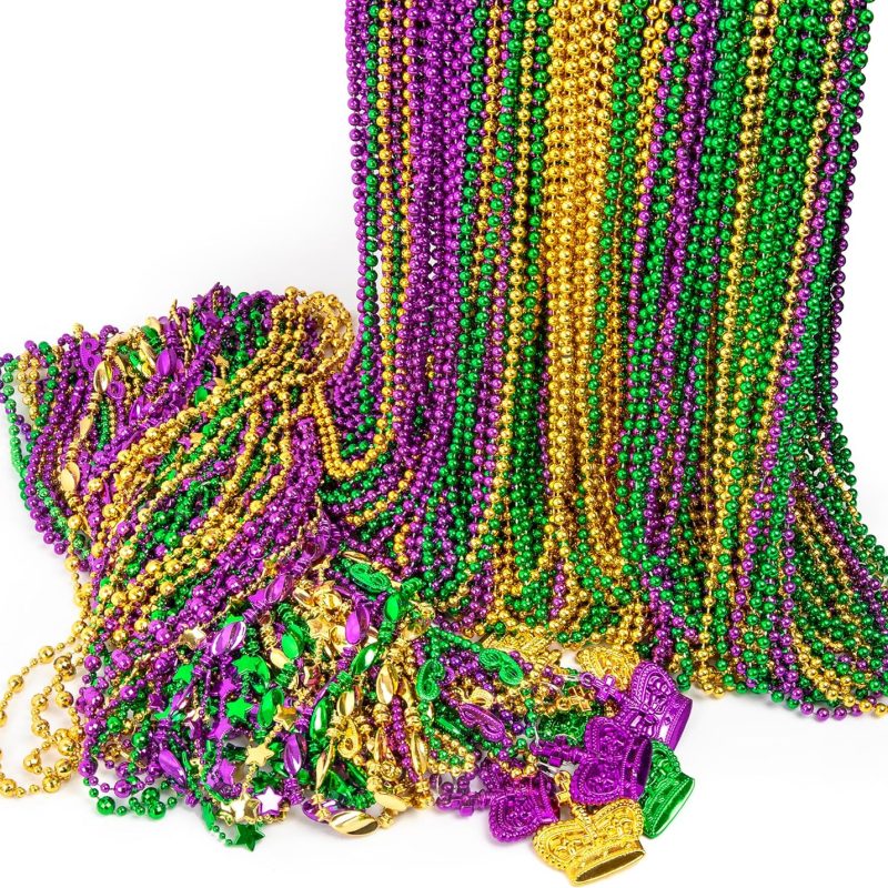 mardi gras bead necklaces