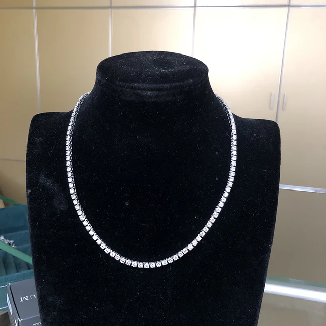 lab created diamond necklaces