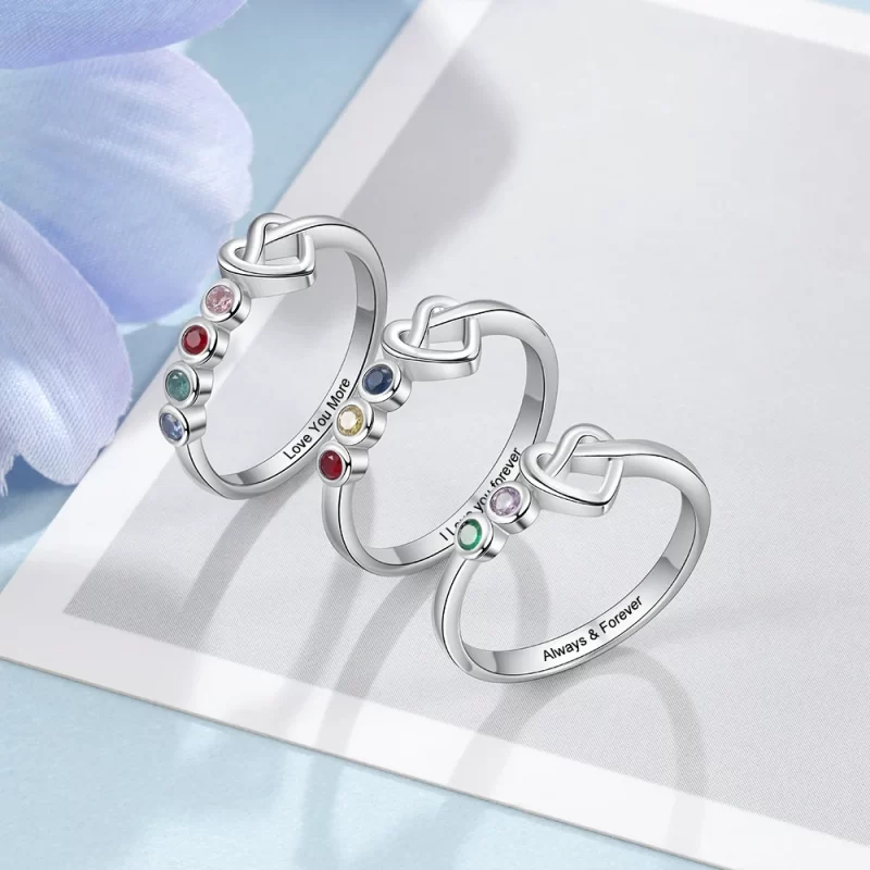 birthstone rings for mom