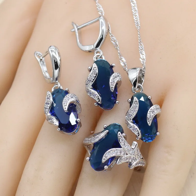 blue stone necklaces