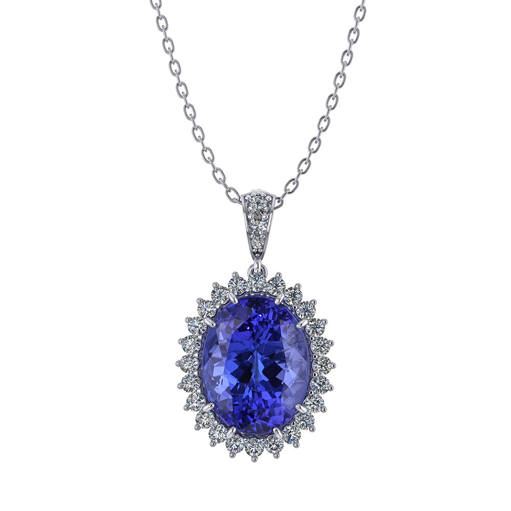 tanzanite necklaces