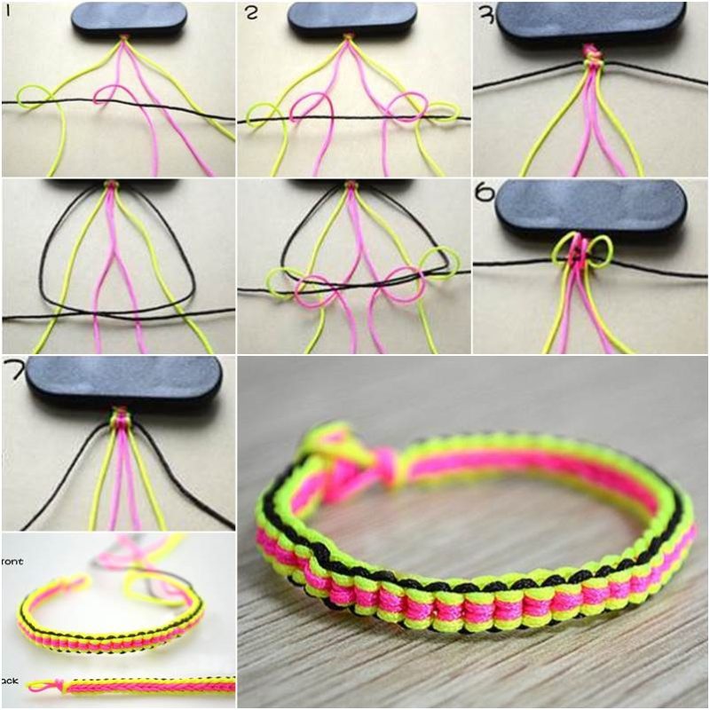 how to make bracelets with string