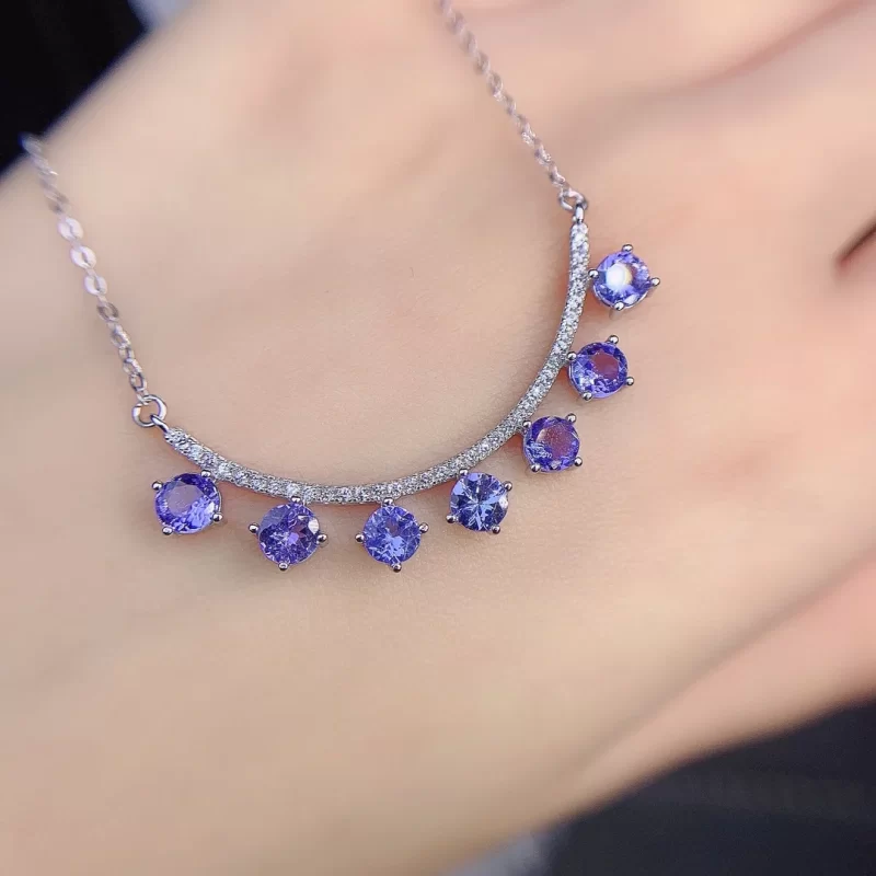 tanzanite necklaces