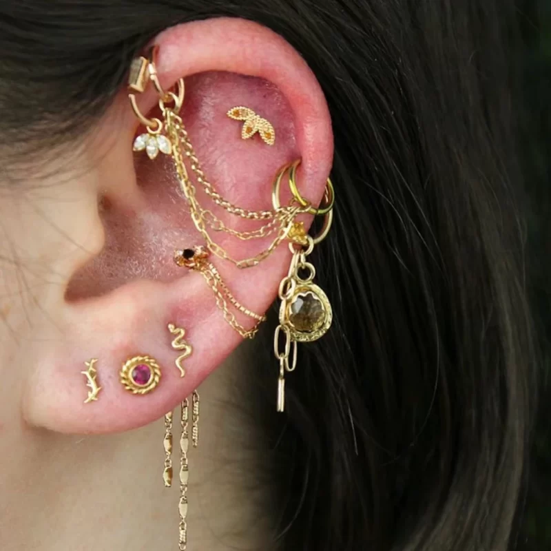 real gold body jewelry