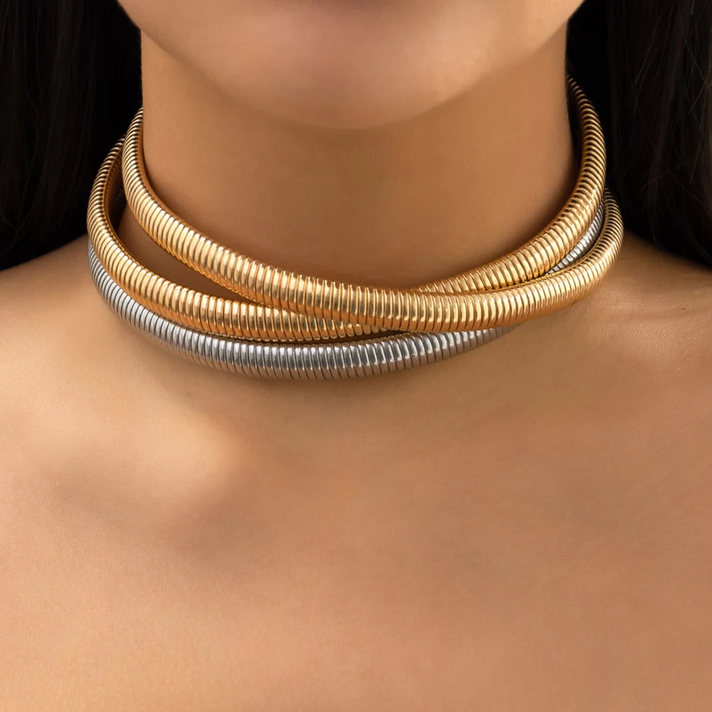 gold choker necklaces