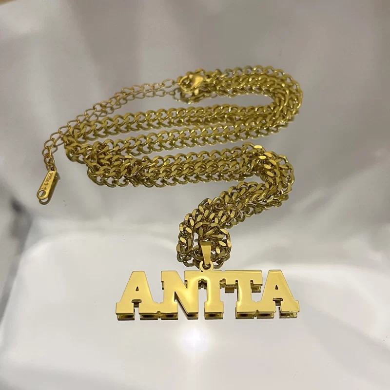 name plate necklaces