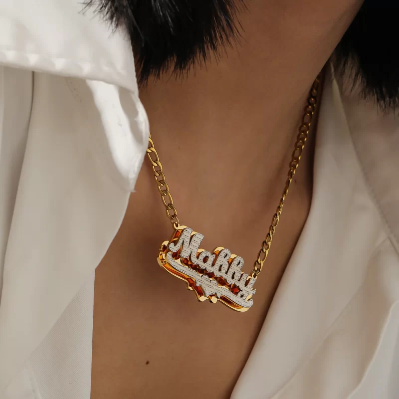 name plate necklaces