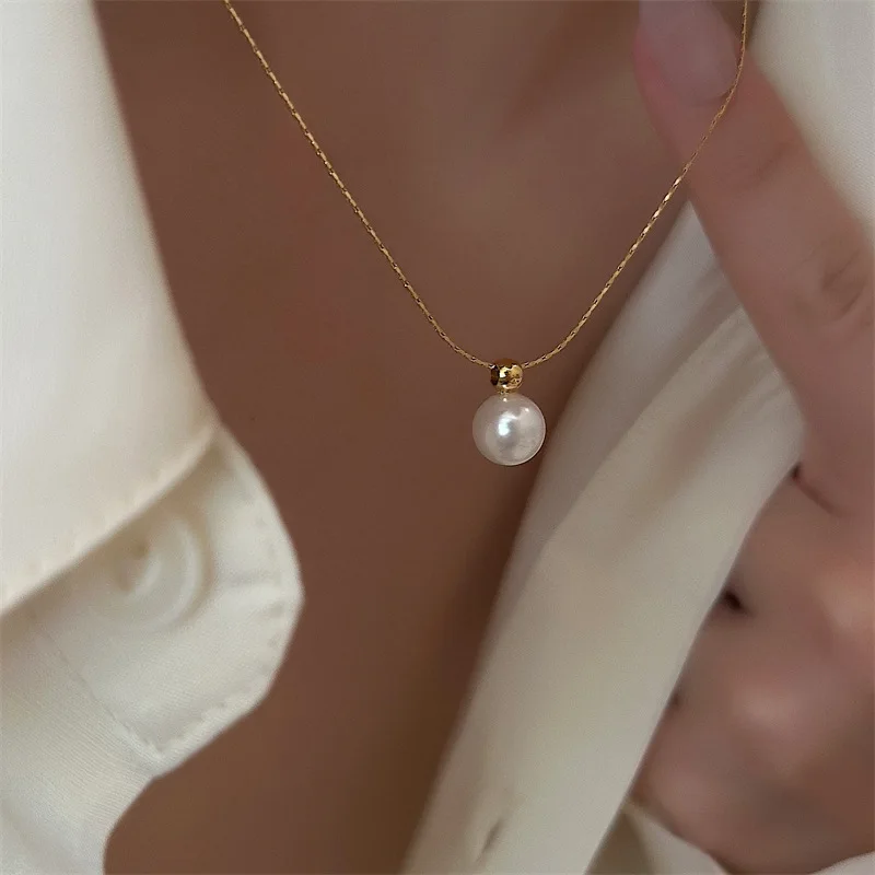 single pearl necklaces