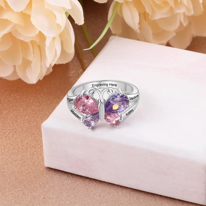 birthstone rings for mom