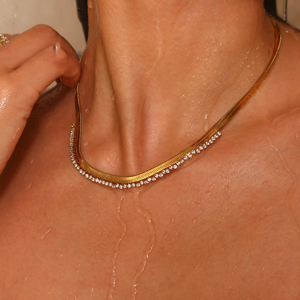 herringbone necklaces
