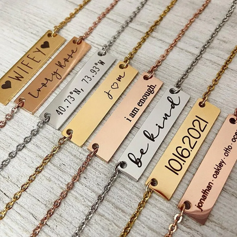 bar necklaces