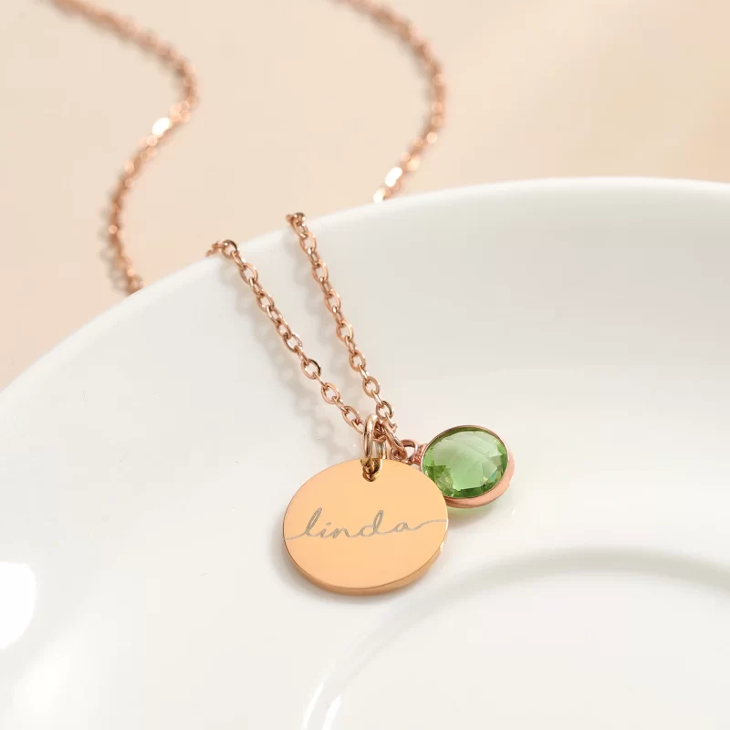 birth stone necklaces
