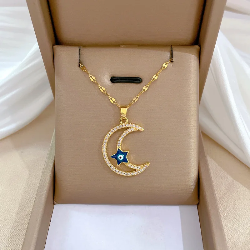 crescent moon necklaces