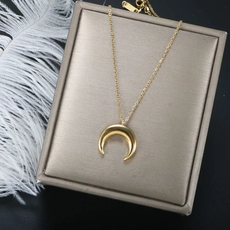 crescent moon necklaces