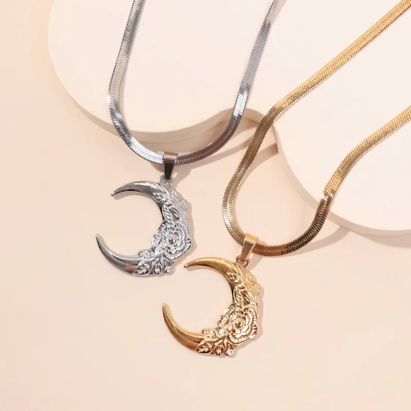 crescent moon necklaces