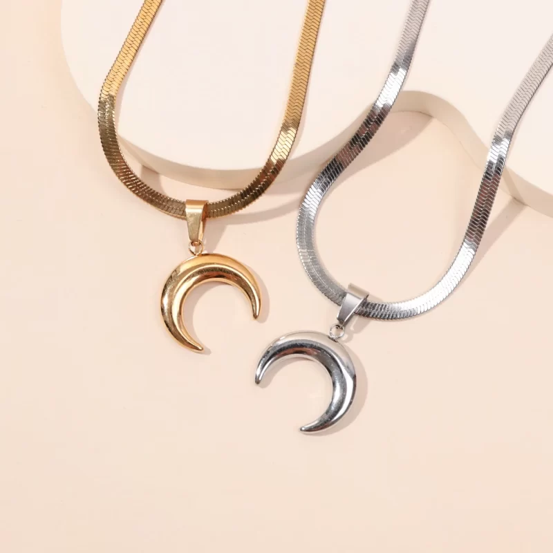 crescent moon necklaces