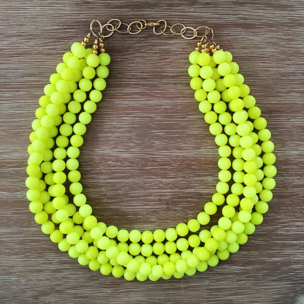 yellow necklaces