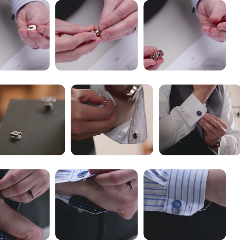 how to put cufflinks on