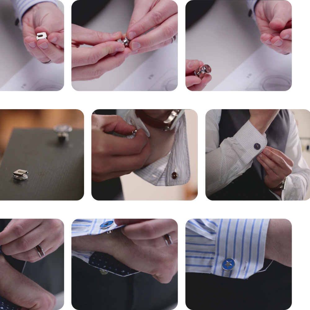 how to put cufflinks on