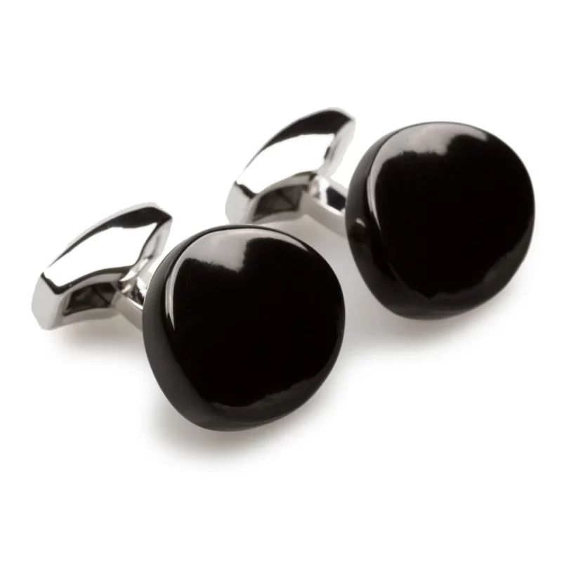 black cufflinks