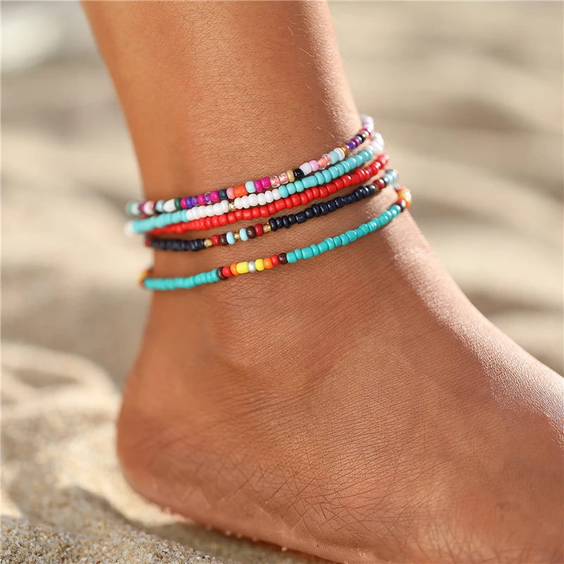 beaded anklets