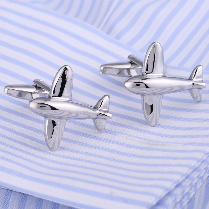 airplane cufflinks