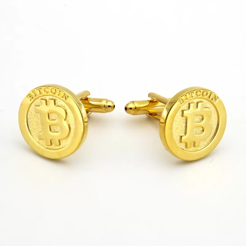 gold cufflinks