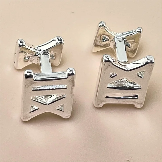 silver cufflinks for men