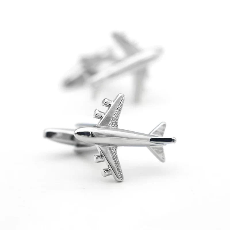 airplane cufflinks