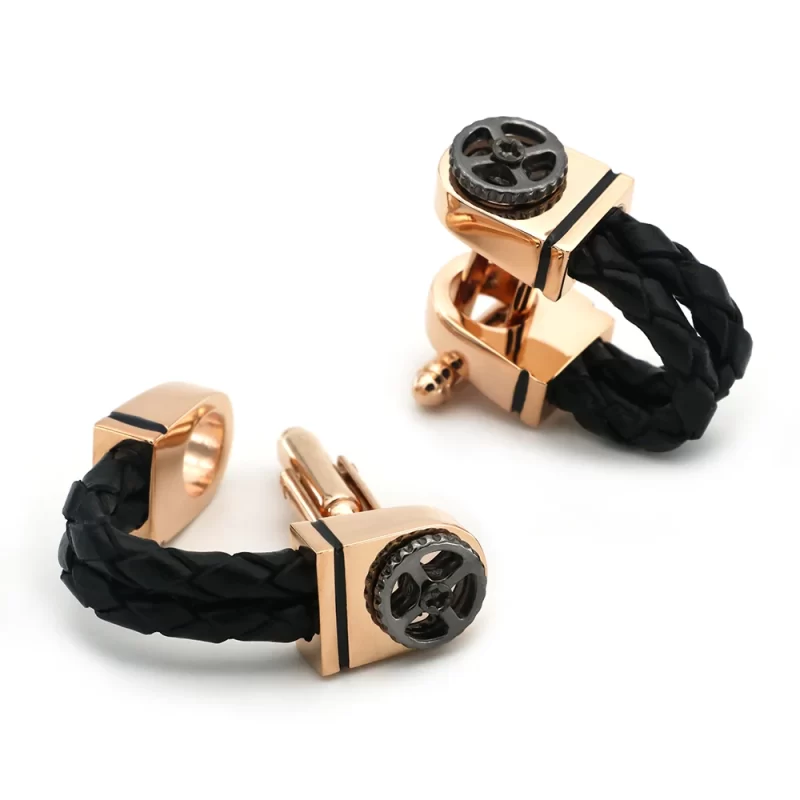 rose gold cufflinks