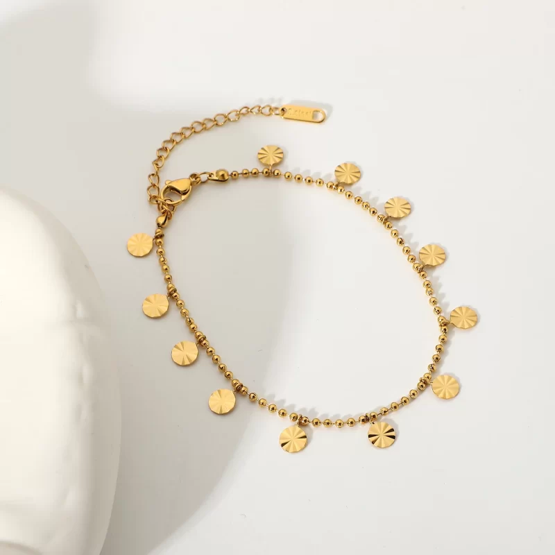 gold plated anklets