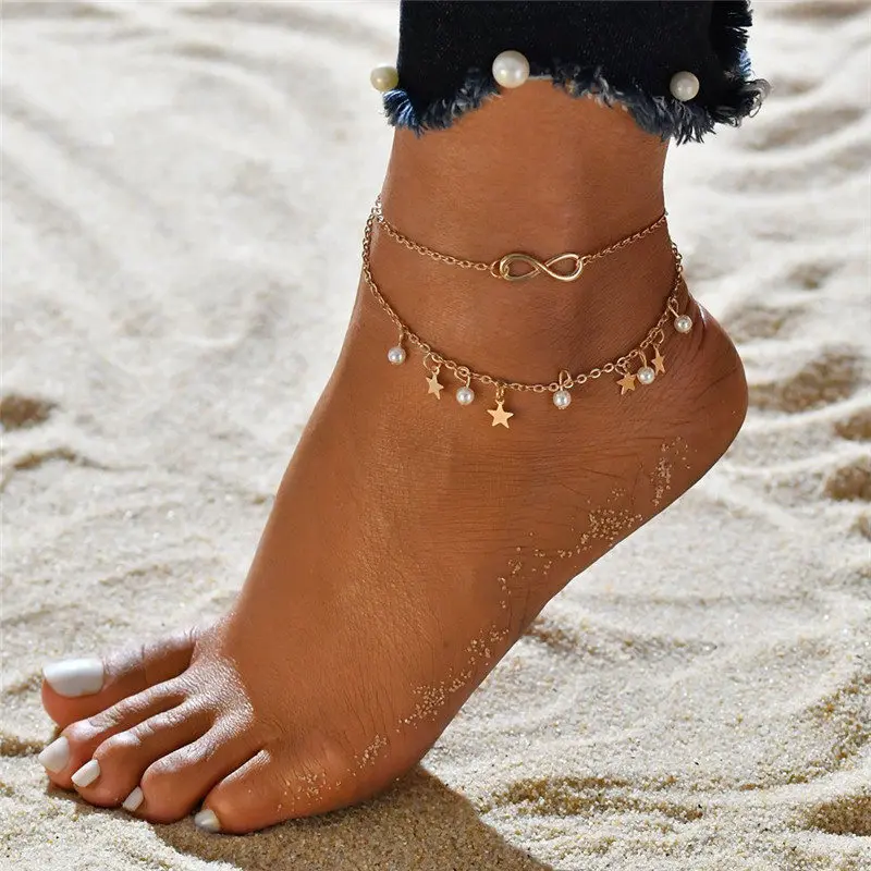 gold anklets