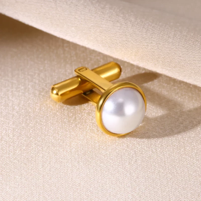 pearl cufflinks