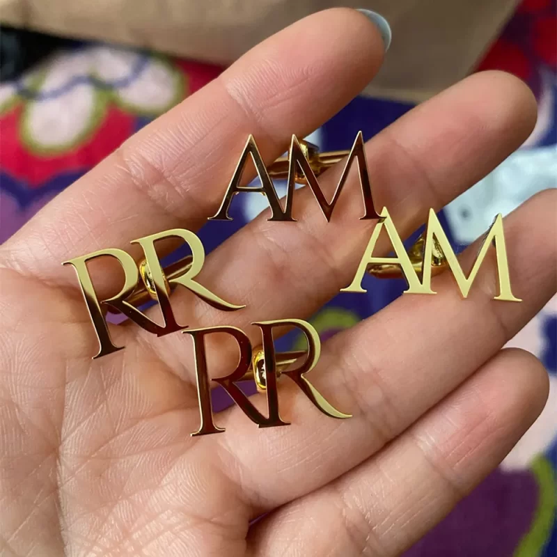 monogram cufflinks