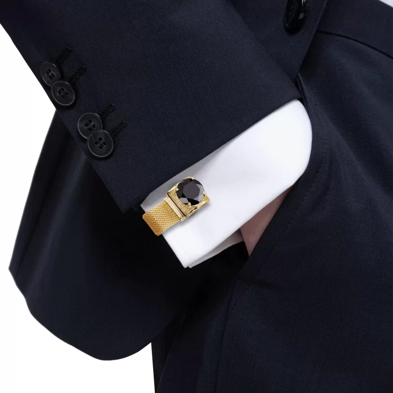 put on cufflinks