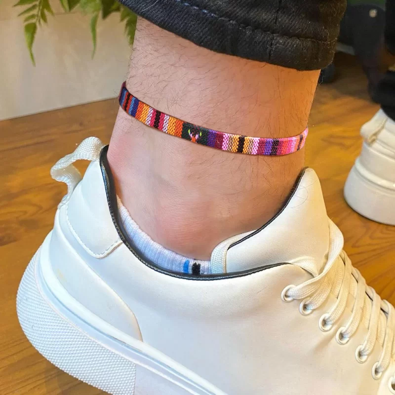 men wearing anklets