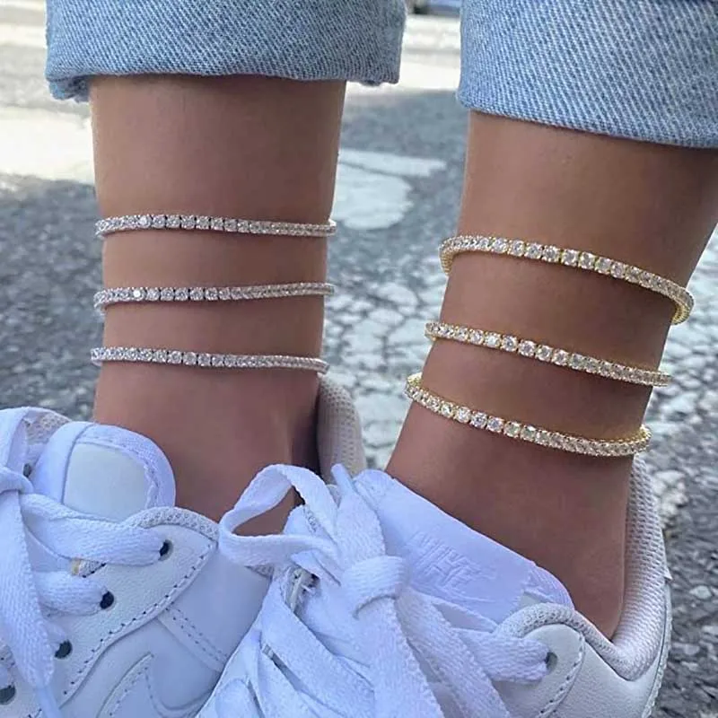 diamond anklets for women