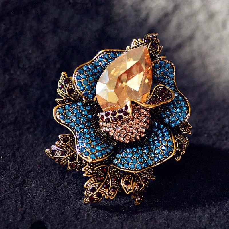 crystal brooch