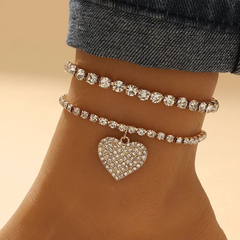 diamond anklets for women