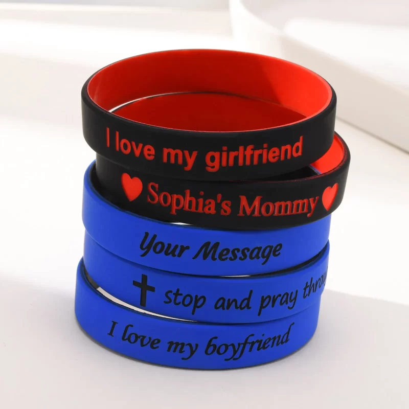 custom silicone bracelets